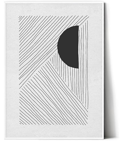 モノクロ抽象画 2枚 インク画 A4サイズの半分 Amazon.co.jp: E.hina モノクロポスター【 抽象画 302】モノトーン